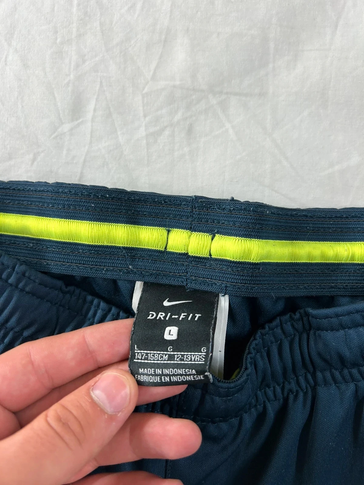 Calça de jogging de moletom azul marinho Nike dri fit tamanho 13 anos – photo 6
